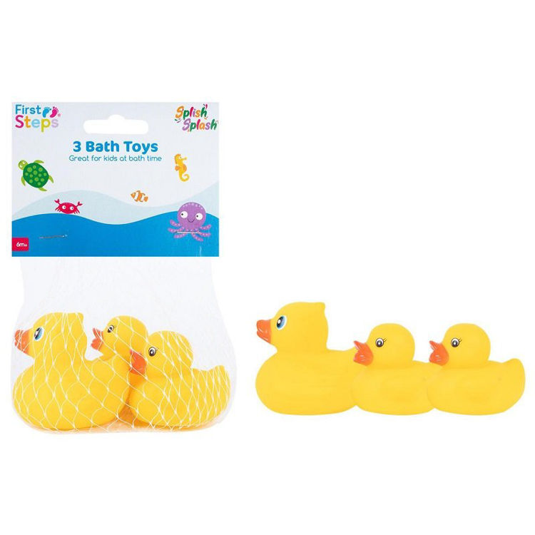 Picture of PS880: 3 PACK DUCKS BATH TOY